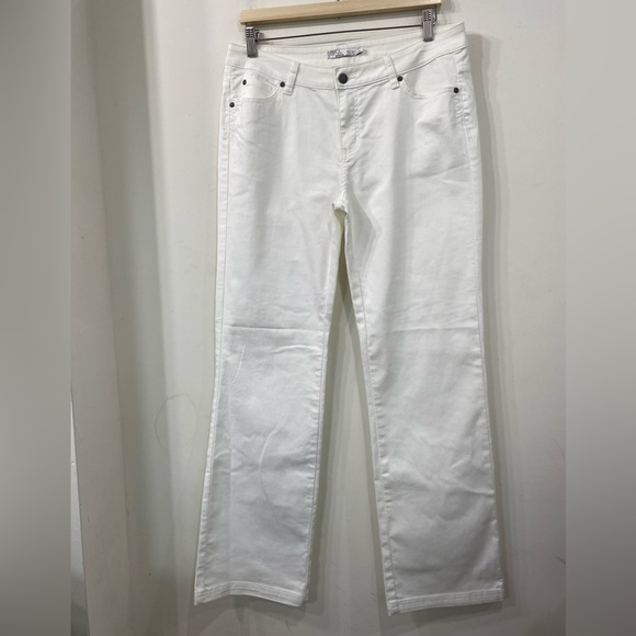 Prana Jada Boot Cut White Jeans Organic Cotton Blend 12/ 31 - Picture 6 of 16